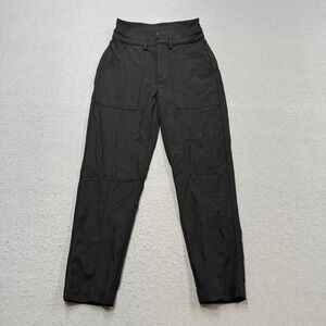 Banana Republic Pants Women's 0 Black High Rise Tapered Utility Workwear Retro